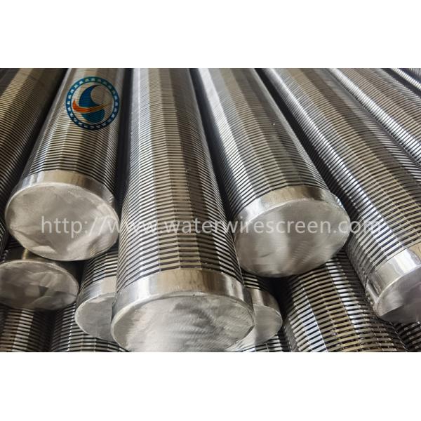 304 Stainless Steel Threaded Coupling 114mm Wedge Wire Screen Pipe All Welded