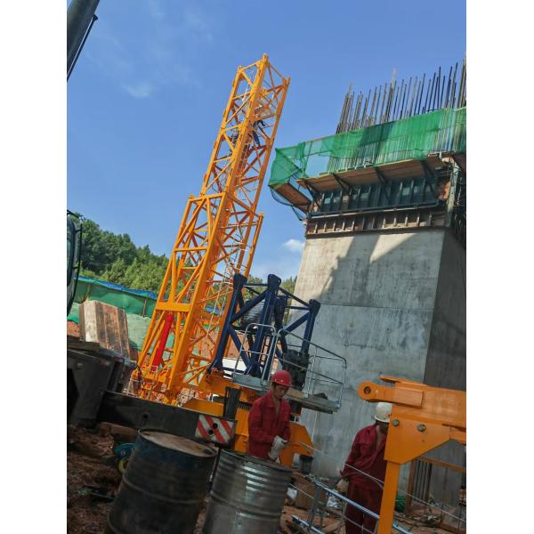 Used ZOOMLION Tower Crane 6013-8 Flat Top Type 60m Length jib tower crane