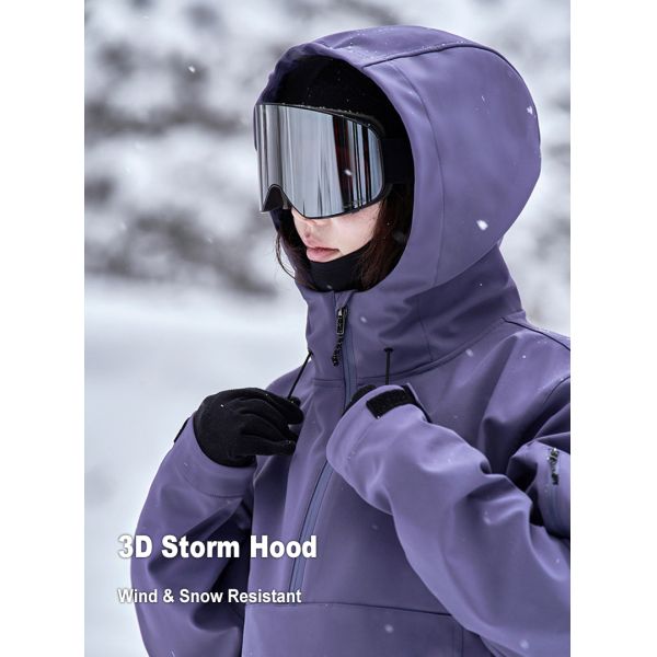 Custom OEM 3L Waterproof Windproof Snowboard Ski Hoodie Winter Couple Ski Jacket
