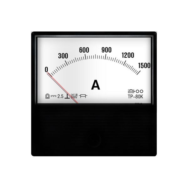 TP-80K 1500A DC Analog Ammeter | Rugged Housing, High Accuracy Pointer Display for Industrial Welding