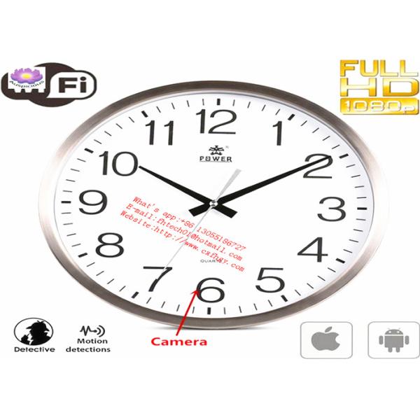 Wifi Spy Camera Wall Clock Wireless Full Hd 1080P Hidden Video Recorder Spy Video Made in China
