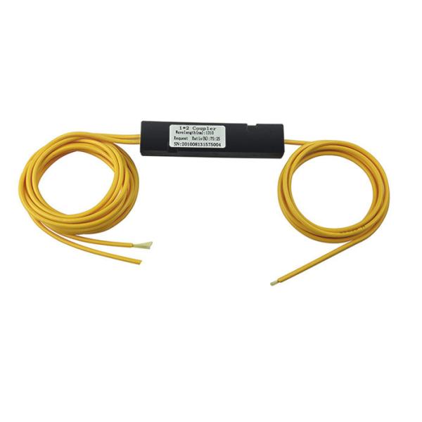 Single Mode Fiber Optical Coupler , 1x2 Fiber Coupler Low Insertion Loss
