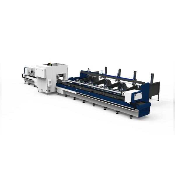 3 Chuck High Speed Heavy Duty Pipe Cutting Machine Fully Automatic Loading