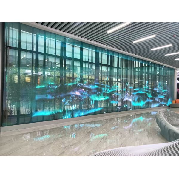 Customized Outdoor Waterproof High Brightness Transparent LED Grille Grid Screen Display Screen