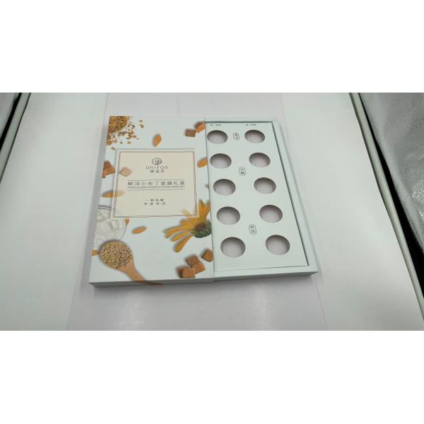 Custom Luxury White Cardboard Paper Box Eco Friendly Packaging Mask Box