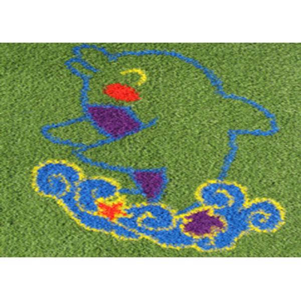 Fantastic High Density Artificial Grass Landscaping , Coloured Artificial Turf PE Material
