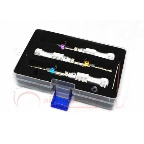 Blue Plum Blossom Lock Opener Tool Set 3pcs For Smooth Lock Picking