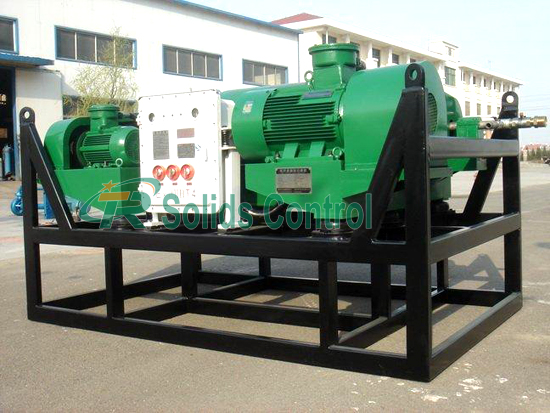 Easy Operation Horizontal Oilfield Decanter Centrifuge 3200r/min High-G Force Oilfield Decanter Centrifuge with Liftable Structure and Control Cabinet