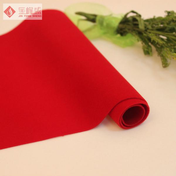Multicolor Knitted Flocked Velvet Fabric , 100% Polyester Flocking Fabric