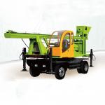 6-10m Wheeled Spiral Pile Drilling Machine With 360° Rotary Angle 8.45m Stud