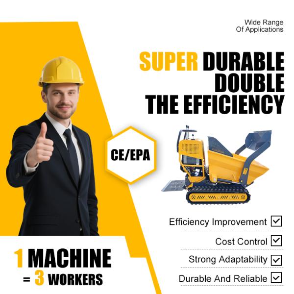500kg Self-loading Track Dumper Mini Dumper Agricultural Dumper Construction Machine