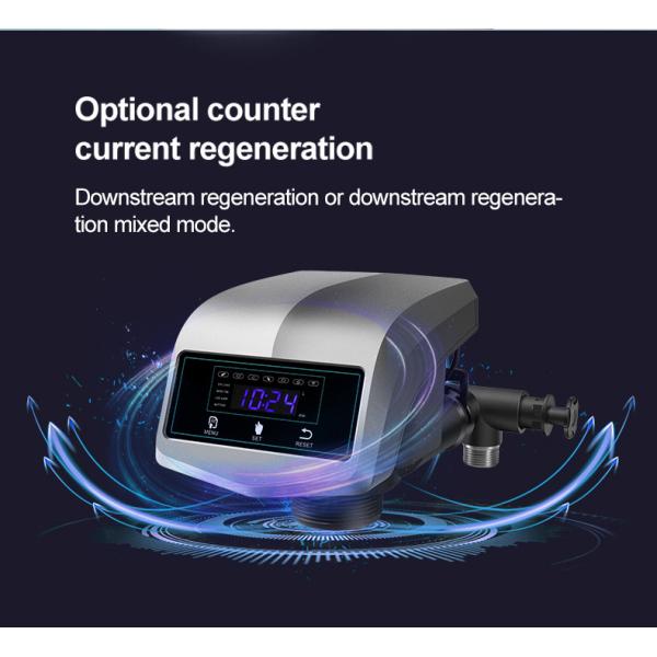 Multifunction Water Softener Head Control Valve Compact 2-3 Ton Down Flow Automatic
