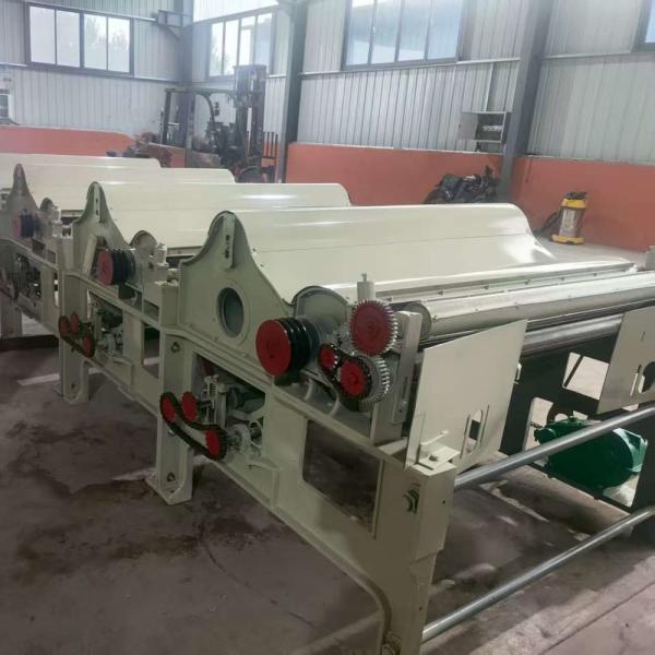 Textile waste recycling line