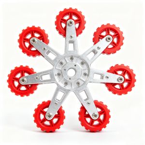 Obstacle Crossing Auxiliary Wheel Bracket High Strength CNC Machining China