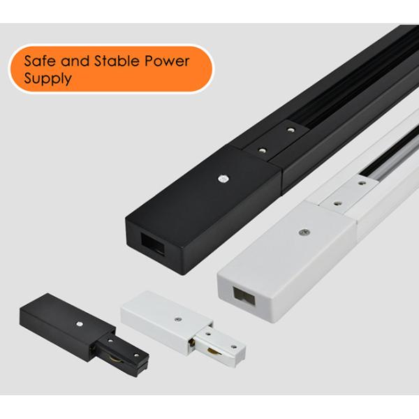 AC110-248V 2 Wire Flat Copper Spotlight Rail System Black White Color