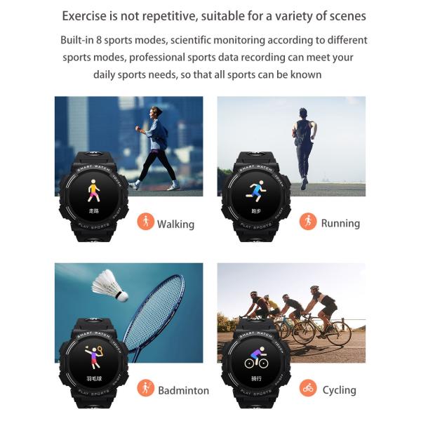 Vibration Reminder IOT Bluetooth Smartwatch 150mAH Waterproof 1.09 Inch