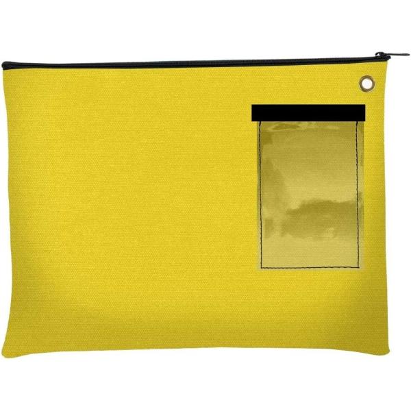 Canvas Interoffice Mailer, 14 oz. | 14W x 11H | Transit Bag | Large Zipper Bag with Grommet | Use with Padlock