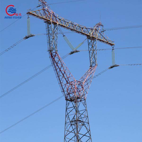 50m Angular Electric Transmission Tower , Q345b High Tension Wire Tower