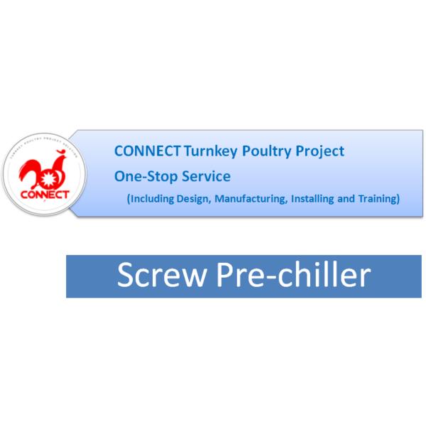 Spiral chiller for Batch Chicken Feet Viscera processing in Slaugher house Equipment