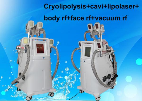 Quality Cavi + Lipolaser + Rf + Vacuum Cryolipolysis Slimming Machine For Body / Face for sale