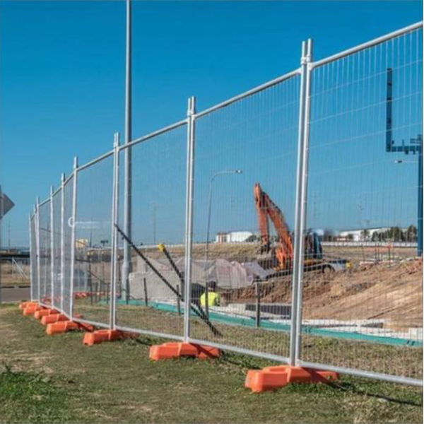 Stackable Water Ballast Temporary Security Fence Depot Friendly Rapid Deploy
