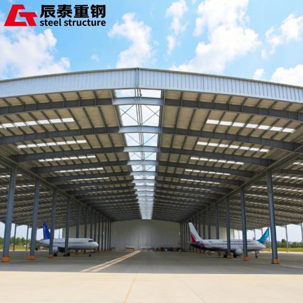 Anti Corrosion Prefabricated Steel Structure Hangar Buildings Customized