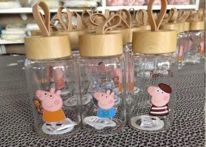 Wholesale Peppa Pig Glass Bottle Double Wall Coffee Glass / Borosilicate Glass Cup from china suppliers