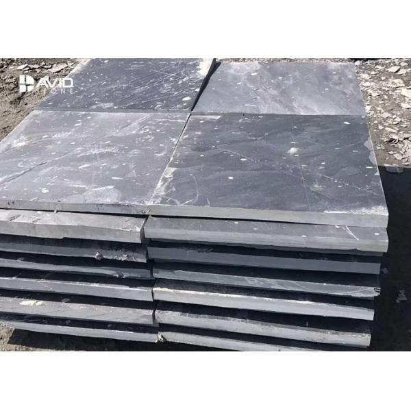 Grey Natural Slate Stone Tile For Floor / Exterior Wall Moisture Proof Wind Resistant