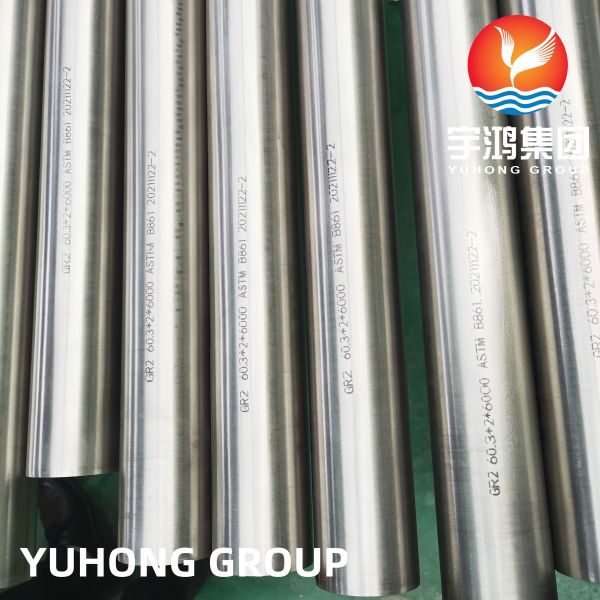ASTM B861 Gr.2 UNS R50400 Titanium Seamless Pipe Corrosion-Resistant for Industrial Applications