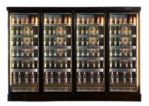 China Glass Door Multideck Display Refrigerator For Drink Yogurt Milk Beer Beverage on sale
