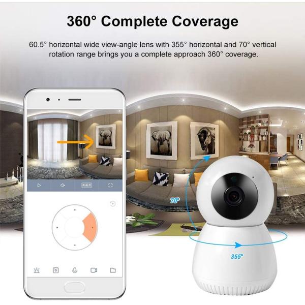 Tuya Wireless Smart Surveillance Camera 720P Wifi Smart Baby Room Camera