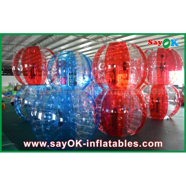 Inflatable Lawn Games Clear / Red / Blue Inflatable Soccer Bubble Ball Giant Human Bubble Ball