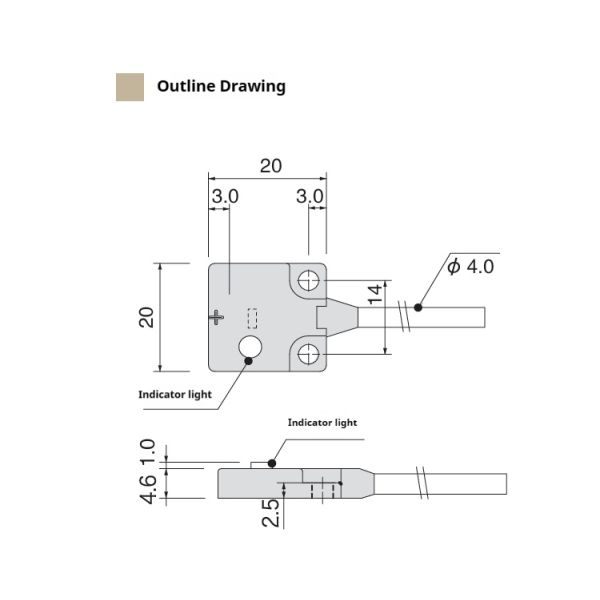 Japan Import Small Proximity Sensor RGB Arbitrary Light Detector CNC Machine Color Measurement 5v 10mA ZTSL-W