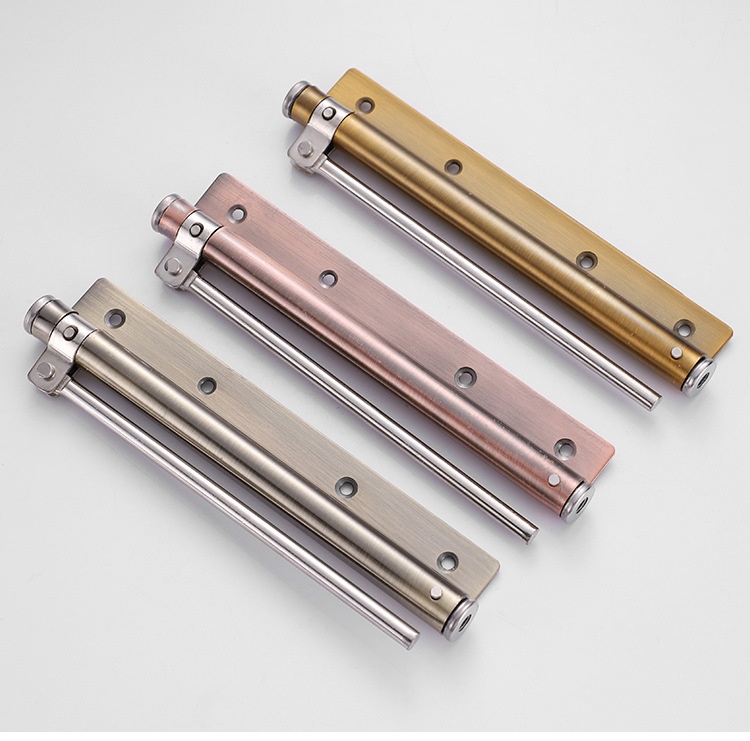 Modern Design Lightweight Stainless Steel Automatic Door Closer Adjustable Speed 180 Opening Invisible Door Spring Bathroom