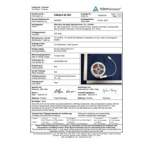 Shenzhen Hongtop Optoelectronic Co.,Limited Certifications