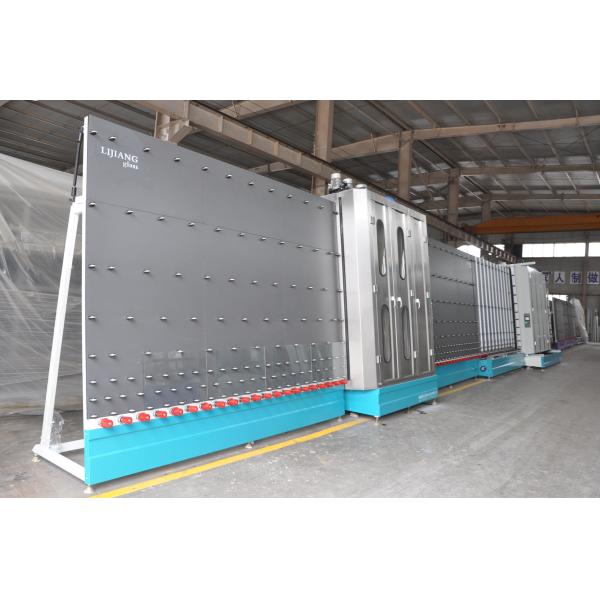 Vertical insulating glass machine vacuum insulated glass lined
