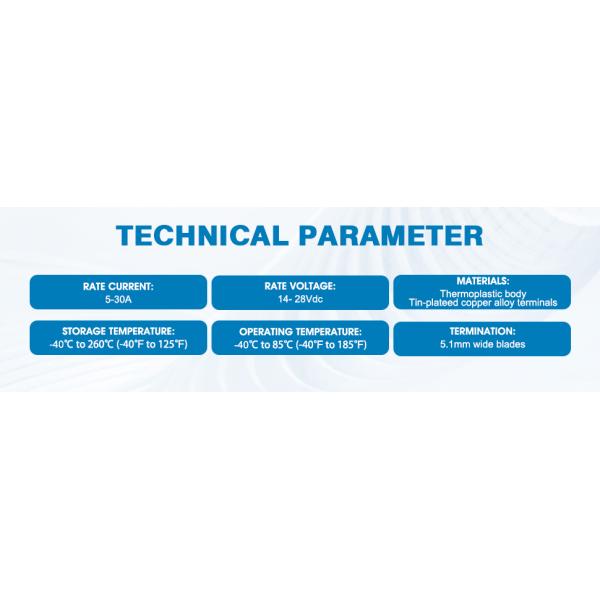 14V 28VDC Standard Blade Circuit Breaker 5A to 30A