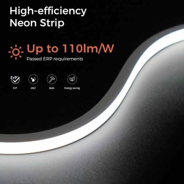 Customizable Top Bend LED Neon Flex Strip High Brightness Visible Cutting Guide Window NHT-1616