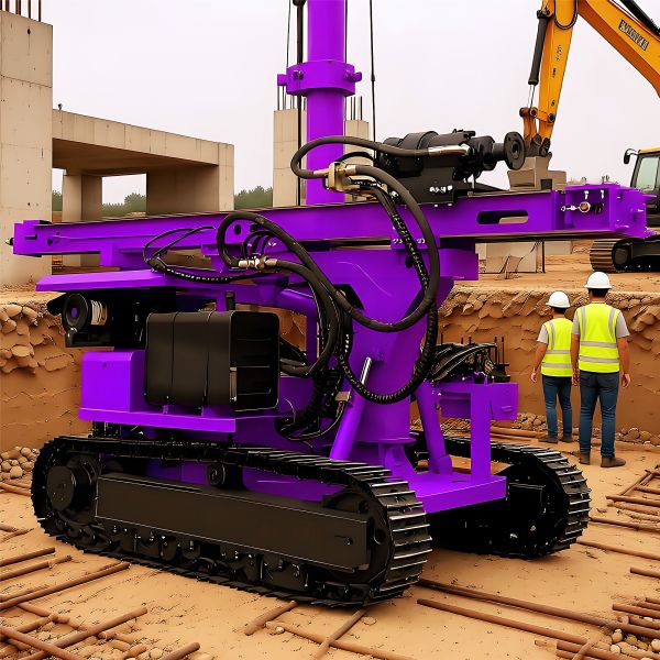 Diesel Pile Driver Urban Development Engineering Drilling Rig Ground Screw Pile Drilling Machine