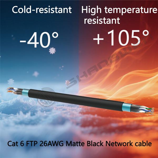 Black Rj45 CAT6 FTP Ethernet Network Cable Cat 6 Internet Computer Patch Cord Communication Cable