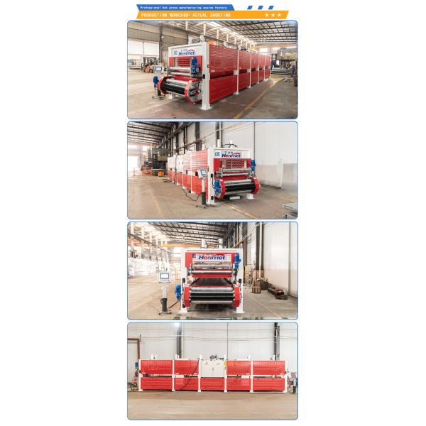 10M Automated Line Hot Press Molding System with PLC Control and 100t Maximum Pressure for Carbon Fiber Curing