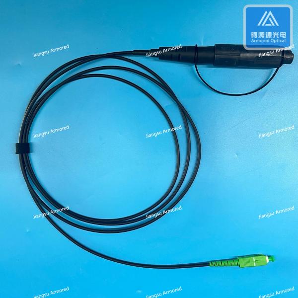 Armored Fiber Patch Cable 3m with Compatible Corning -SC/APC Connector LSZH Jacket