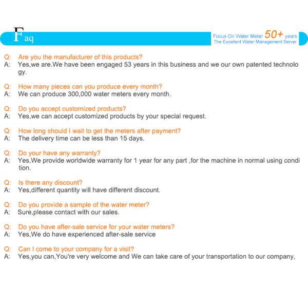 DN15 Impulse Single Jet Brass Water Meter