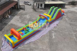 China Customized Inflatable Bouncy Castle , Blow Up Outdoor Obstacle Course For Adults on sale