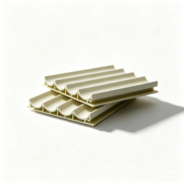 Inner Arc Corrugated PVC Fluted Wall Panels 109x15mm Waterproof B1 Fire Retardant Cladding for Interior Feature Walls