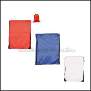 China Hot Sale Eco Portable promotional Nylon drawstring backpack travel camp bag printed logo on sale