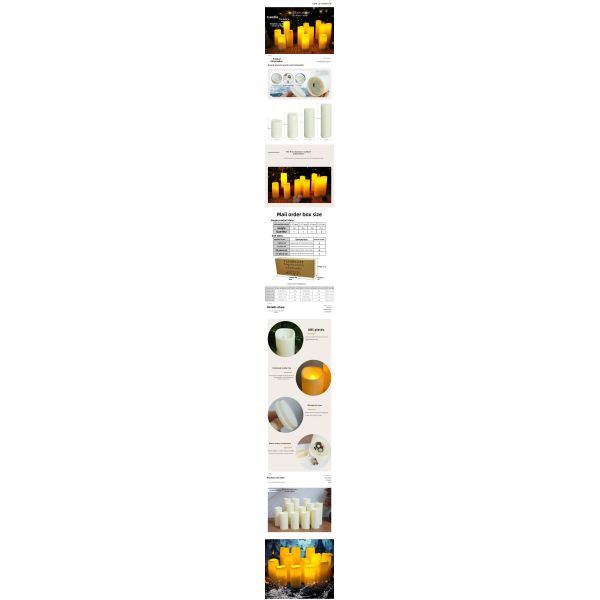24-Piece Waterproof Flameless LED Candles with Remote Control and Timer Function for Indoor and Outdoor Use