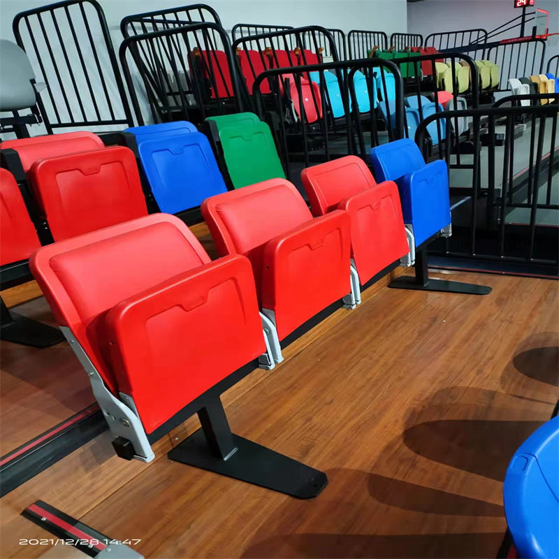 Retractable Grandstand Seating with Foldable Backrests - Durable HDPE Material and Customizable Options for Indoor Sports Arenas
