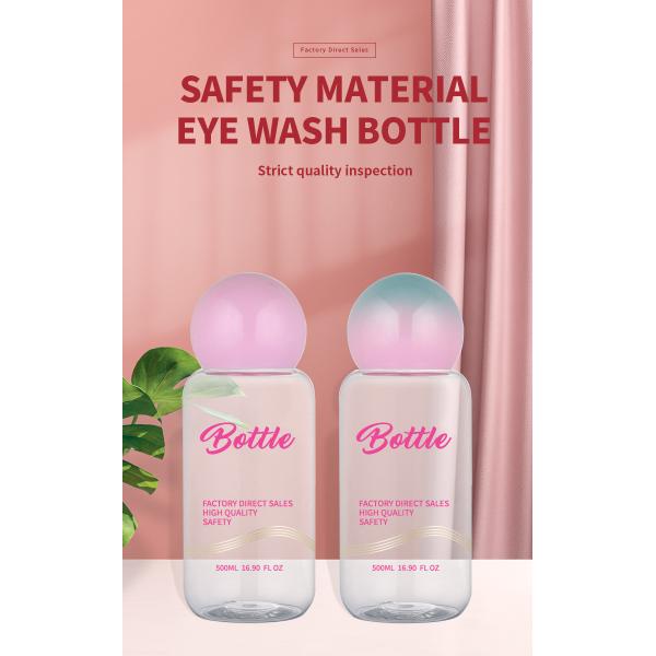 500ml Plastic Shampoo Lotion Bottle With Screw Top Cap Skincare Packaging