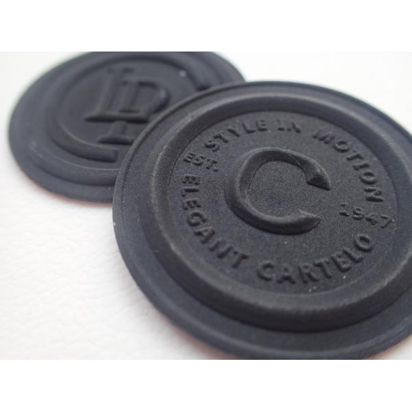 Promotion Custom Reflective Black TPU Badge For Clothes